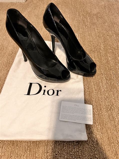 christian dior heels black|vintage dior heels.